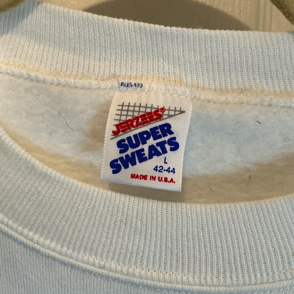 Vintage Jerzees Super Sweats Graphic Sweatshirt Made in USA NWT - Picture 6 of 6